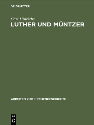 cover image of Luther und Müntzer